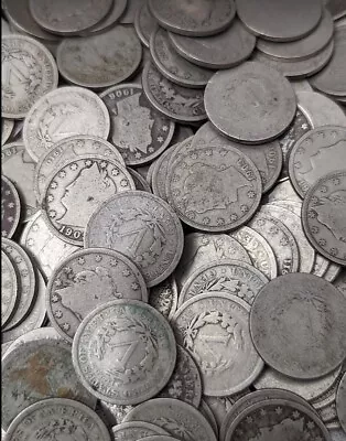 $17.95 • Buy Bulk Liberty V Nickel Lot - Grab Bag - Estate Sale -  Free Shipping.