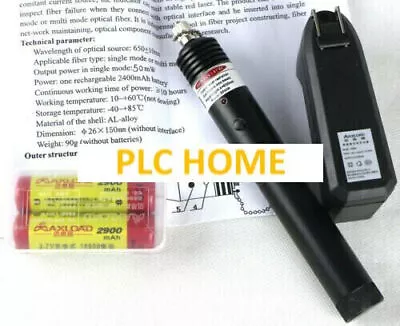 50mW Visual Fault Locator Fiber Optic Cable Tester Meter 50KM Long Distance VFL  • $373.29