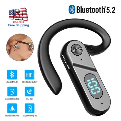 Bluetooth 5.2 Wireless Earphone Headset With MIC Hands-free For IPhone Android • $11.79