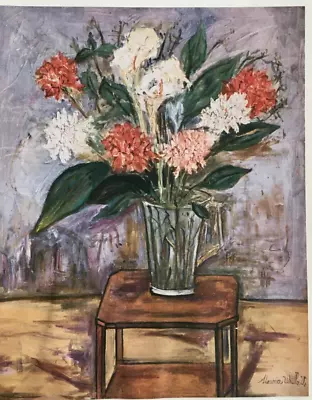 Flower Still Life By Maurice Utrillo - Print 1959 • $9.27