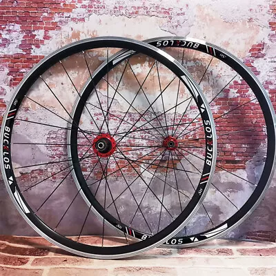 Road Bike Wheels Front Rear 700C Aluminum Alloy Clincher Bicycle Wheel Rim Brake • $175.99