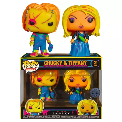 Child's Play 4: Bride Of Chucky - Chucky & Tiffany Black Light US Exclusive Pop! • $48.99