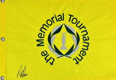Matt Kuchar Signed 2013 The Memorial Golf Pin Champion Flag Autograph J1 • $116.99