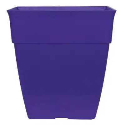 £9.49 • Buy Purple Large Plant Pots 26 Litre Tall Square Plastic Planters Outdoor Garden