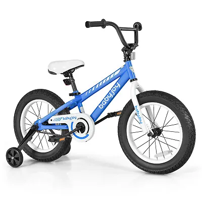 Babyjoy Kids 16  Bike Bicycle W/ Training Wheels For 5-8 Years Old Boys Girls • $95.99