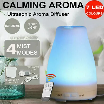 Essential Oil Humidifier Ultrasonic Air Diffuser Aroma Aromatherapy Air Purifier • $20.45