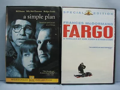 A Simple Plan + Fargo (DVD Lot Of 2) Widescreen Crime Dramas • $11.99