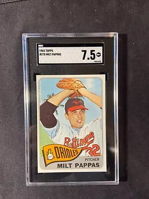 1965 Topps #270 Milt Pappas Grade 7.5 • $30