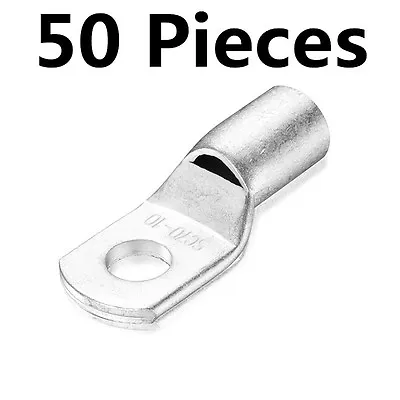 50PCS Battery Copper Crimp Terminals Cable Lug Eyelet Wire Ring Connector • $29.50