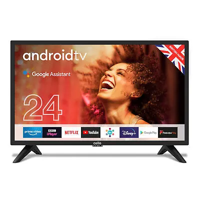 £189.99 • Buy Cello 24  Inch HD Ready LED 12V Smart Android Traveller TV With Google Assistant