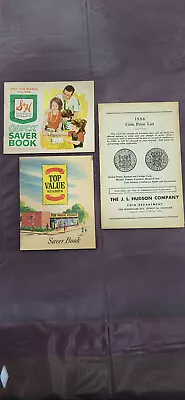 Vintage Green Stamps S & H Top Value Stamps Saver Book J.L Hudson Coin Book • $8.04
