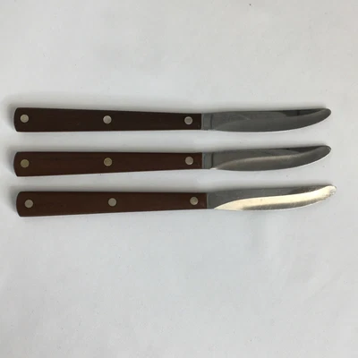 $45 • Buy 3 Vintage Cutco Wood Handle Steak Table Knives No. 47 2147079