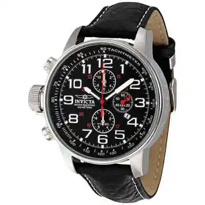 Invicta Lefty Terra Military Chronograph Black Dial Men's Watch 2770 • $68.59