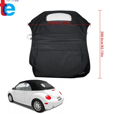 Convertible Soft Top With Glass Window For 2003-2010 Volkswagen Beetle Black • $375.79