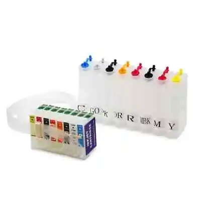 £124.66 • Buy Refillable Ink Cartridges Continuous Ink System Ciss For Epson P400 With Car R