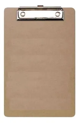 A5 Quality Wooden Clipboard With Hanging Hole Clip Board Holder Office School • £2.69