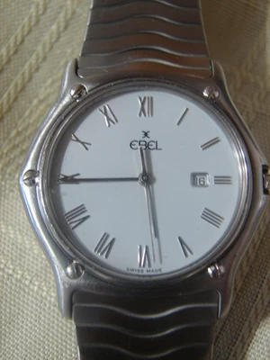$499 • Buy EBEL Sport Classique Men's 6 Watch Steel Vintage 983903 Swiss Made