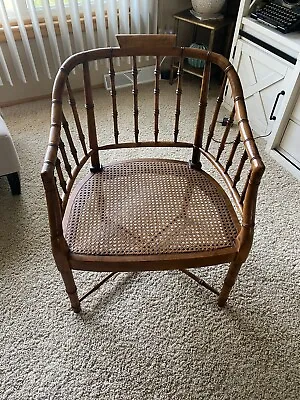 Century Chair Co. Hickory N.C. Bamboo And Cane Regency Armchair Mid Century • $939.99