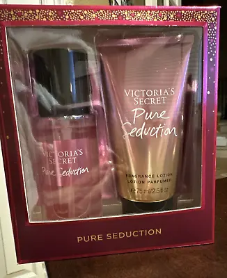 2pc Gift Set Victoria’s Secret Pure Seduction Fragrance Mist And Lotion 2.5 Oz • $19.42