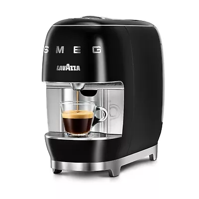 Smeg Lavazza Coffee Machine Black Espresso Pod Coffee Machine 18000449 • £209.95