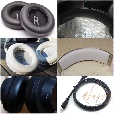 Memory Foam Ear Cushion Head Pad For AKG K845 K545 BT Headphone Charging Cable • $13.18