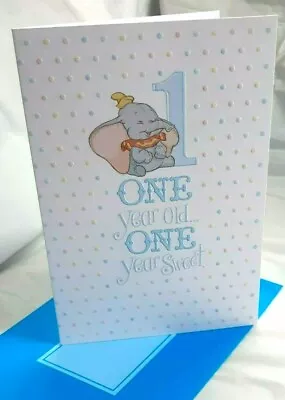 1st Birthday Card - Disney Dumbo - One Year Old One Year Sweet Hallmark - New • $4.95