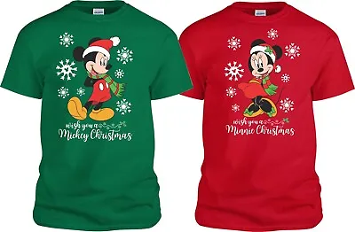 $14.99 • Buy Minnie Mickey Christmas Disney Family Christmas Vacation Party Matching T-Shirts