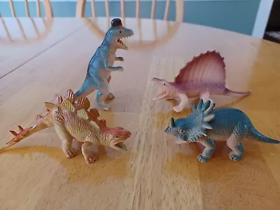 1986 Vintage Dinosaur Toys Figures Lot Styracosaurus Corythosaurus Dimetrodon... • $14.99