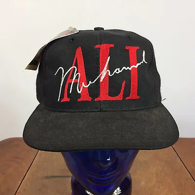 Rare! NOS New Vintage 1990s Muhammad ALI Nutmeg Snapback Hat Cap Green Bill  • $127.49