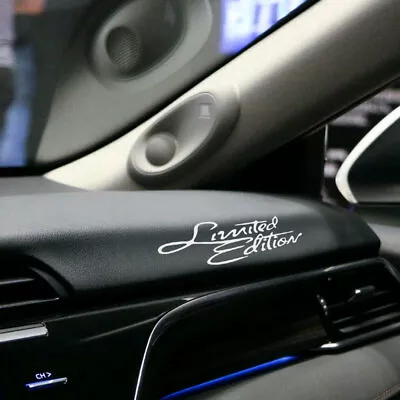 1Pc Limited Edition Logo Sticker Car Door Window Bumper Decal Reflective Silver • $2.62