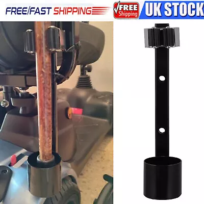 1x Walking Stick Crutch Support Holder Mount Stand For Mobility Scooter NEW • £15.28