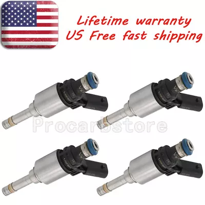 4x Fuel Injectors 0261500076 For Audi A4 A3 A5 TT VW T5 Eos CC 2.0L Turbo • $48.49