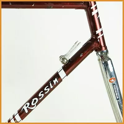 Rossin Laser Time Trial Vintage Frame Set Road Bike 55 Columbus Campagnolo Steel • $890.78