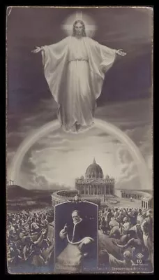 JESUS THE REDEEMER POPE PIUS XI VATICAN - HOLY YEAR 1925 Old HOLY CARD • $5