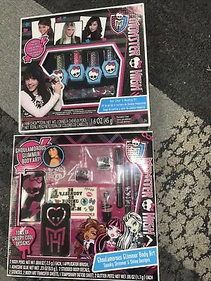 Monster High Ghoulamorous Glimmer Body Art  Spooky Shimmer & Shine Designs 2set • $40