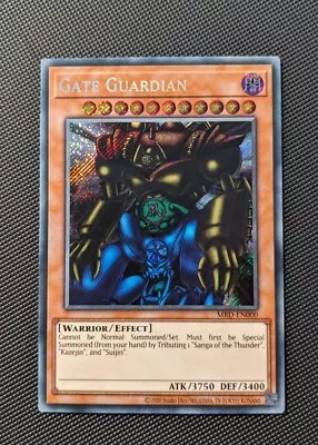 Yu-Gi-Oh! Gate Guardian MRD-EN000 Secret Rare 25th Anniversary Metal Raiders NM • £8.50