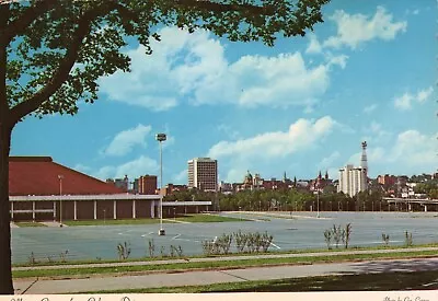 Macon GA Georgia Skyline Downtown Stadium Coliseum Bridge 6x4 Postcard CP328 • $39.95