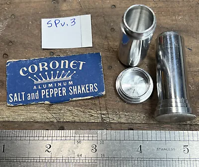 $12.90 • Buy Coronet Vintage Aluminum Salt And Pepper Shakers, New - Free Shipping - SPv.3