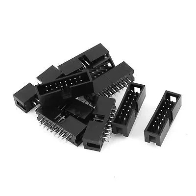 US Stock 10x 16Pin DC3 JTAG ISP Shrouded Male Box Header Socket Connector 2.54mm • $10.47