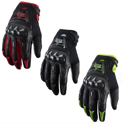 FOX Gloves Bomber MX Motocross Enduro Mountain Bike BMX MTB Full Finger Gloves ！ • £23.99
