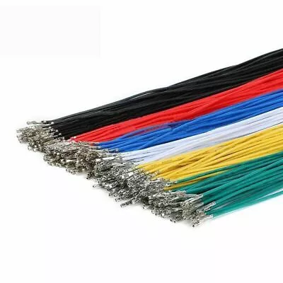 $10.96 • Buy 2.54mm Jumper Wire 25cm Dupont Terminal Connector Single/Double Head Crimp Cable