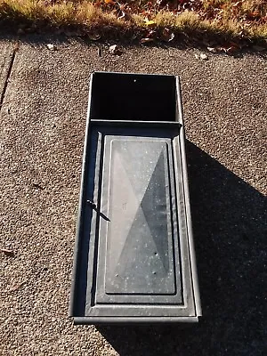 Vintage Window Refrigerator Galvanized Expandable Box W/ Tag 24x12x11 N. B. & C. • $77