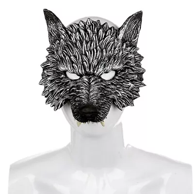 £7.45 • Buy Halloween Wolf Animal Mask Masquerade Terrible Mask Cosplay Fantasy Soft Props