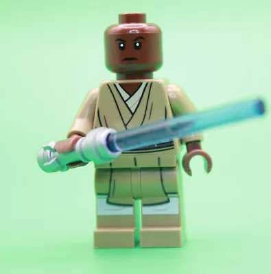 MISPRINT LEGO Star Wars Clone Wars Mace Windu Jedi Minifigure (sw0889) 75199 D79 • $85.50