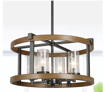 Lnc Home Industrial Farmhouse Chandelier Msrp $309.99 • $99.99