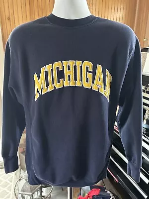 Vintage University Of Michigan Wolverines Heavyweight Medium Sweatshirt The Best • $35