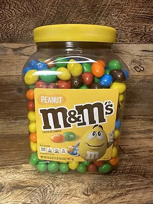 NEW Peanut M&Ms Milk Chocolate Candy Pantry Size 62 Oz Tub M & M 3lbs 14oz • $32