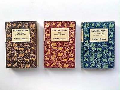 £13.50 • Buy Samuel Pepys By Arthur Bryant. 3 Hardback Books - Reprint Society. 1952