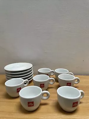 7 Cups-7 Saucers  Illy Espresso Set • £50