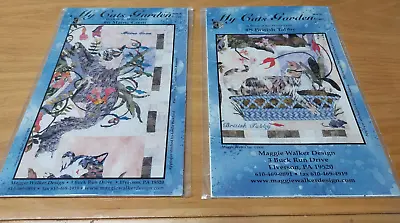 2 Maggie Walker My Cats Garden BOM Patterns #6 MAINE COON  + #8 BRITISH TABBY • $15